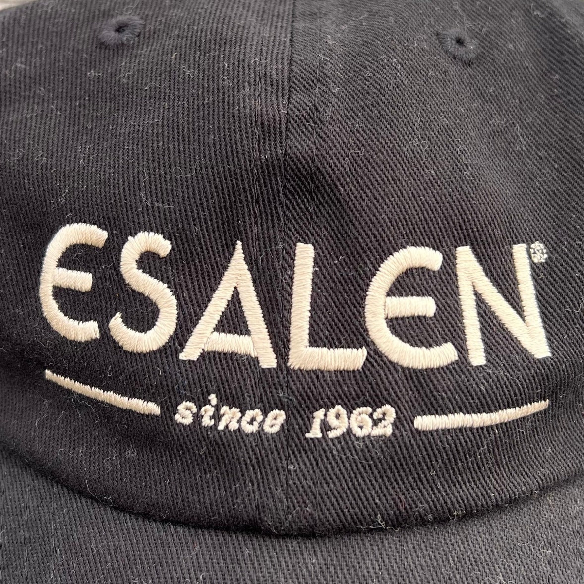 Esalen 1962 Logo Baseball Hat in Black