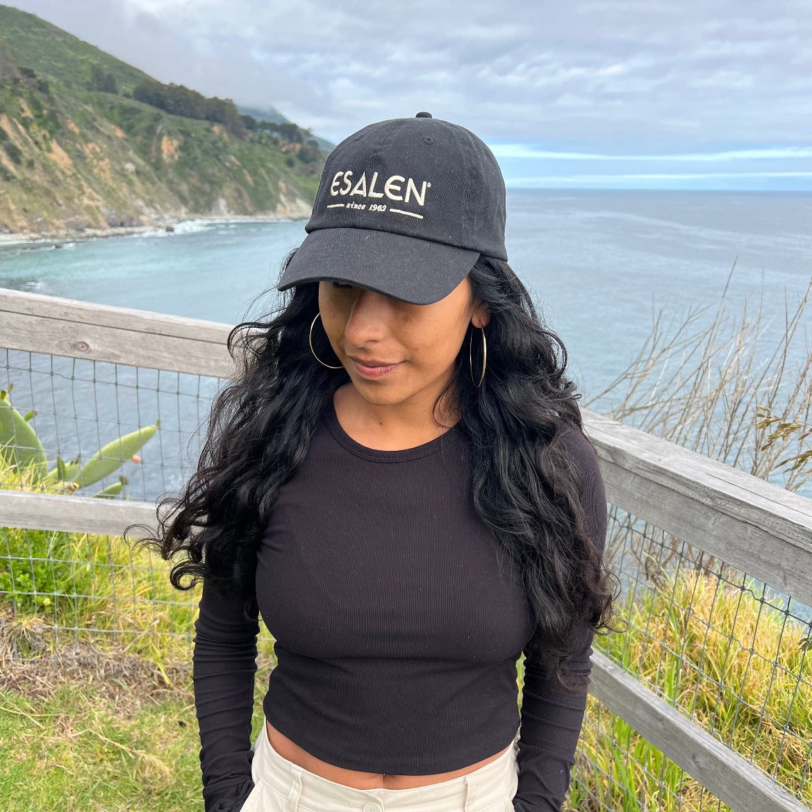 Esalen 1962 Logo Baseball Hat in Black
