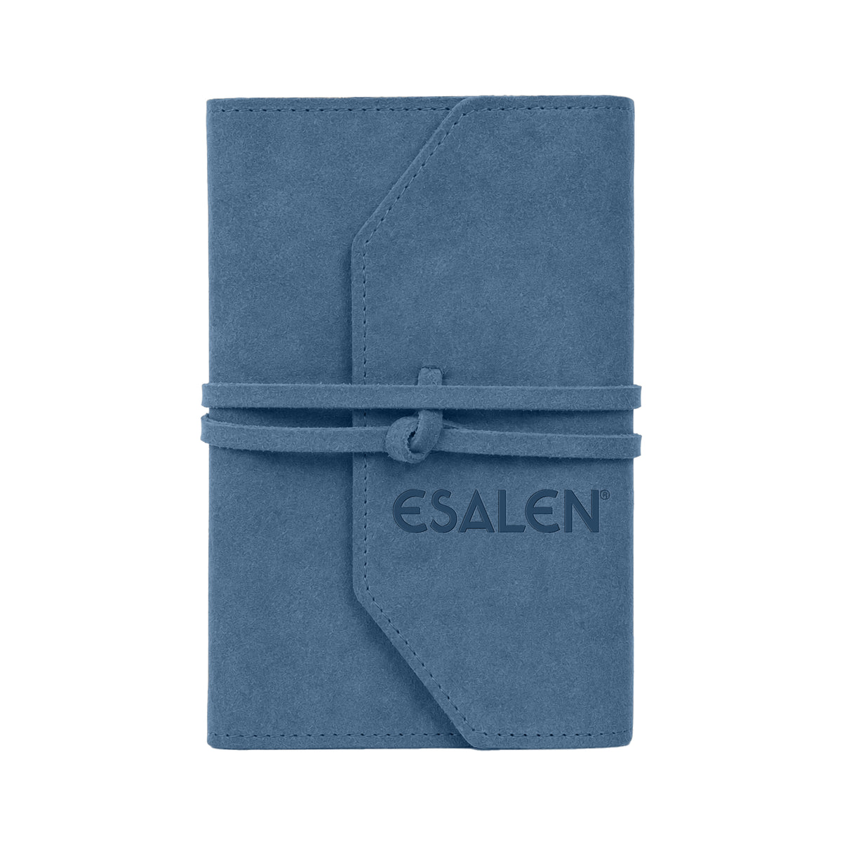 Esalen Logo Suede Tie Journal in Azure