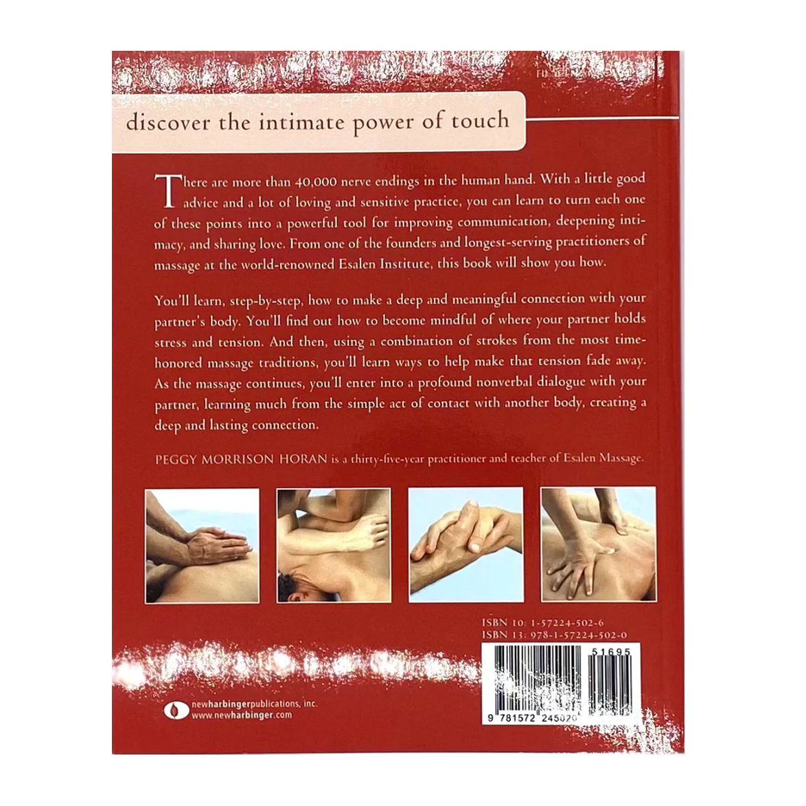 Esalen Books - onnecting Through Touch by Peggy Horan back cover