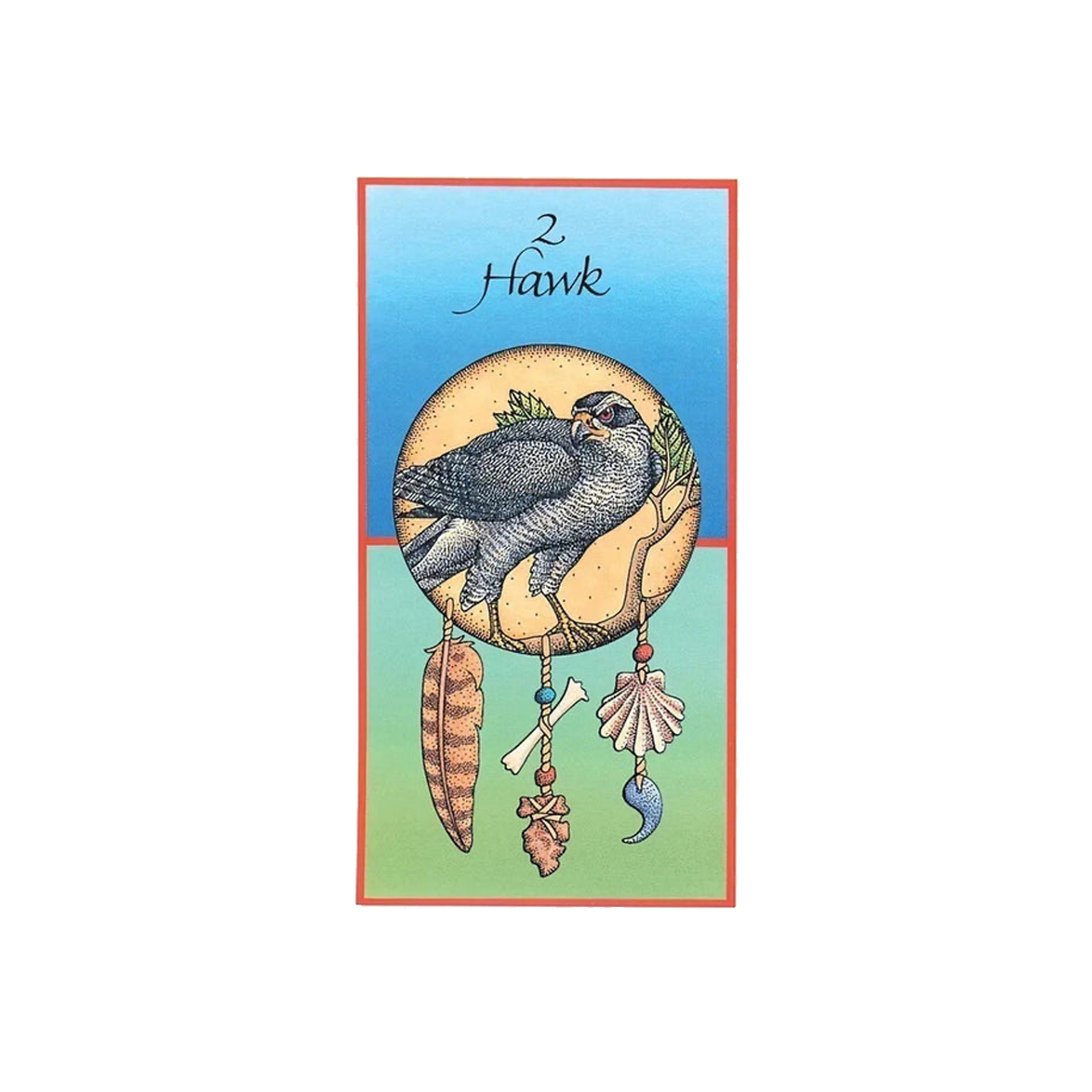 Esalen Cards - Medicine Cards by Jamie Sams & David Carson, 2 Hawk