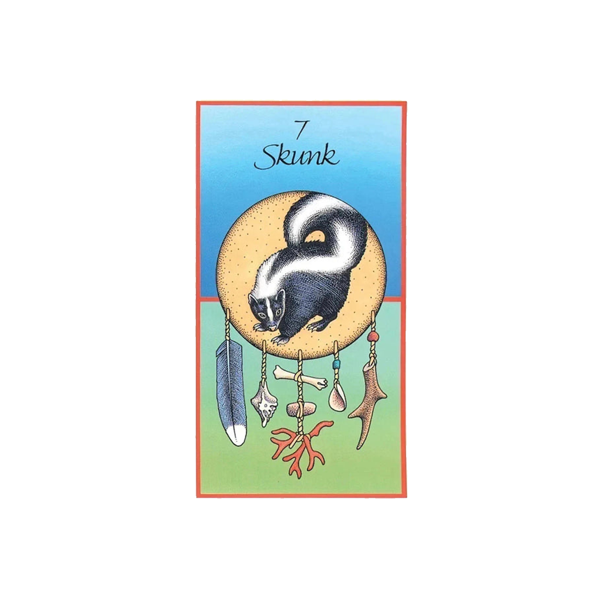 Esalen Cards - Medicine Cards by Jamie Sams & David Carson, 7 Skunk
