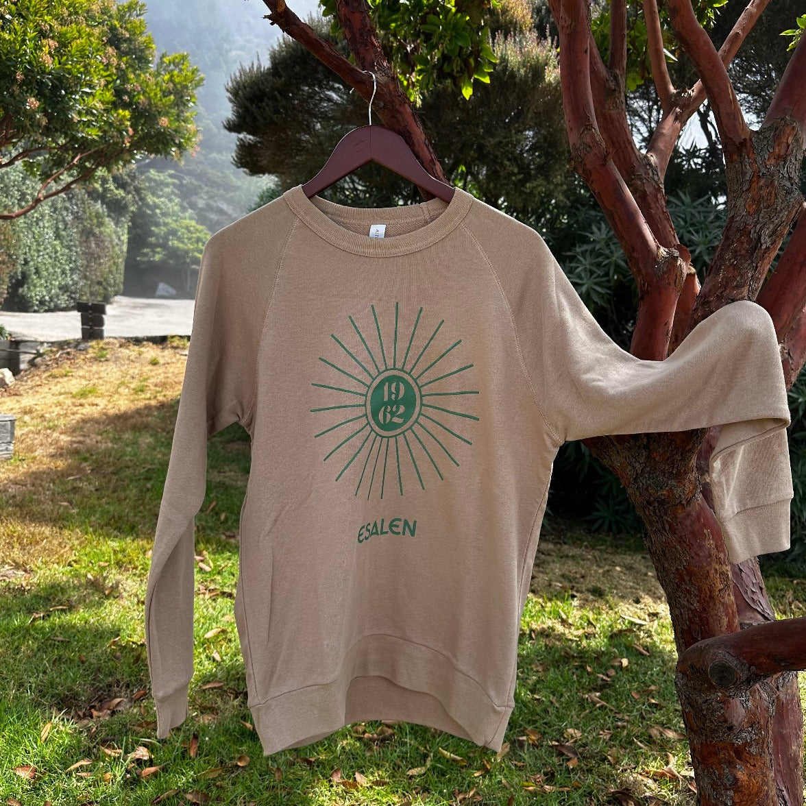 Sunbeam 1962 Esalen Logo Champ Sweatshirt in Tan