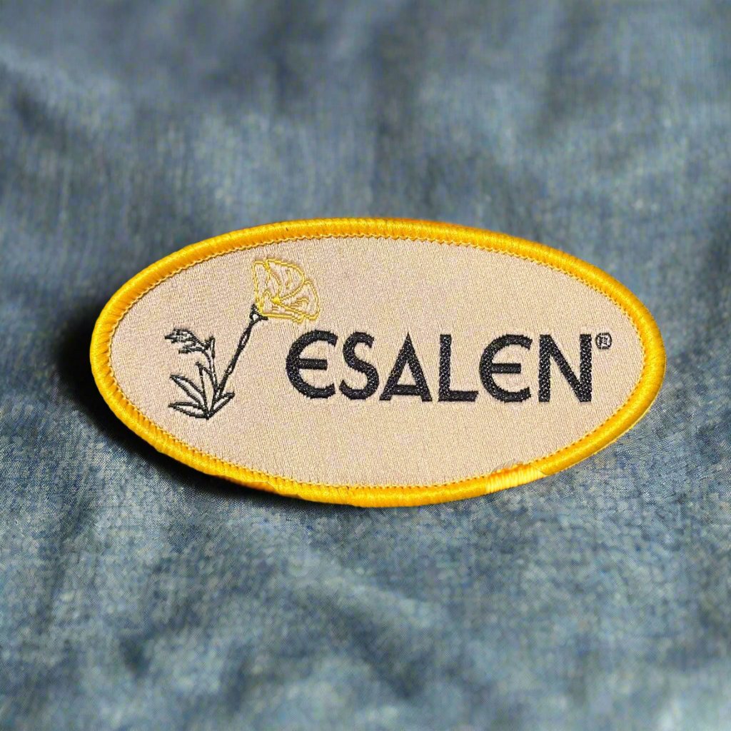 Esalen Embroidered California Poppy Patch Esalen Bookstore
