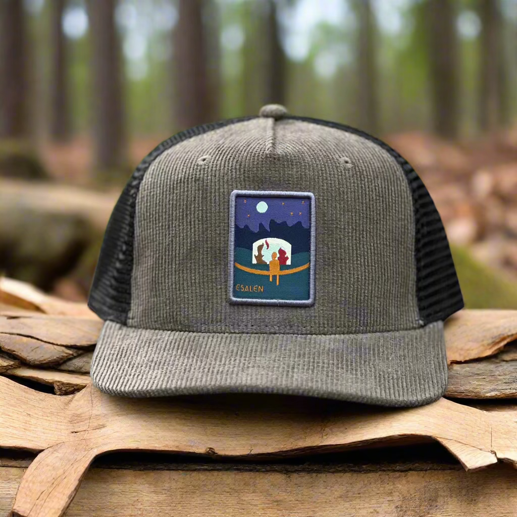 Lodge Campfire Trucker Hat in Dark Grey