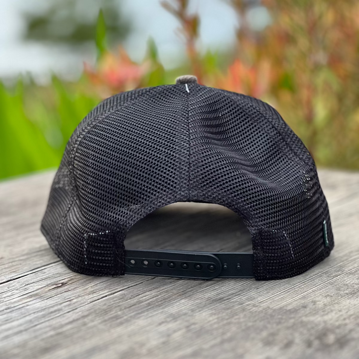 Lodge Campfire Trucker Hat in Dark Grey