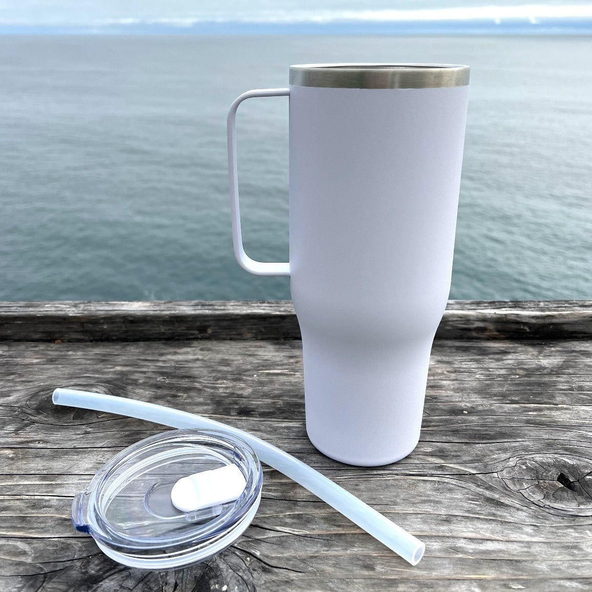 Esalen Room Key Water Bottle in White