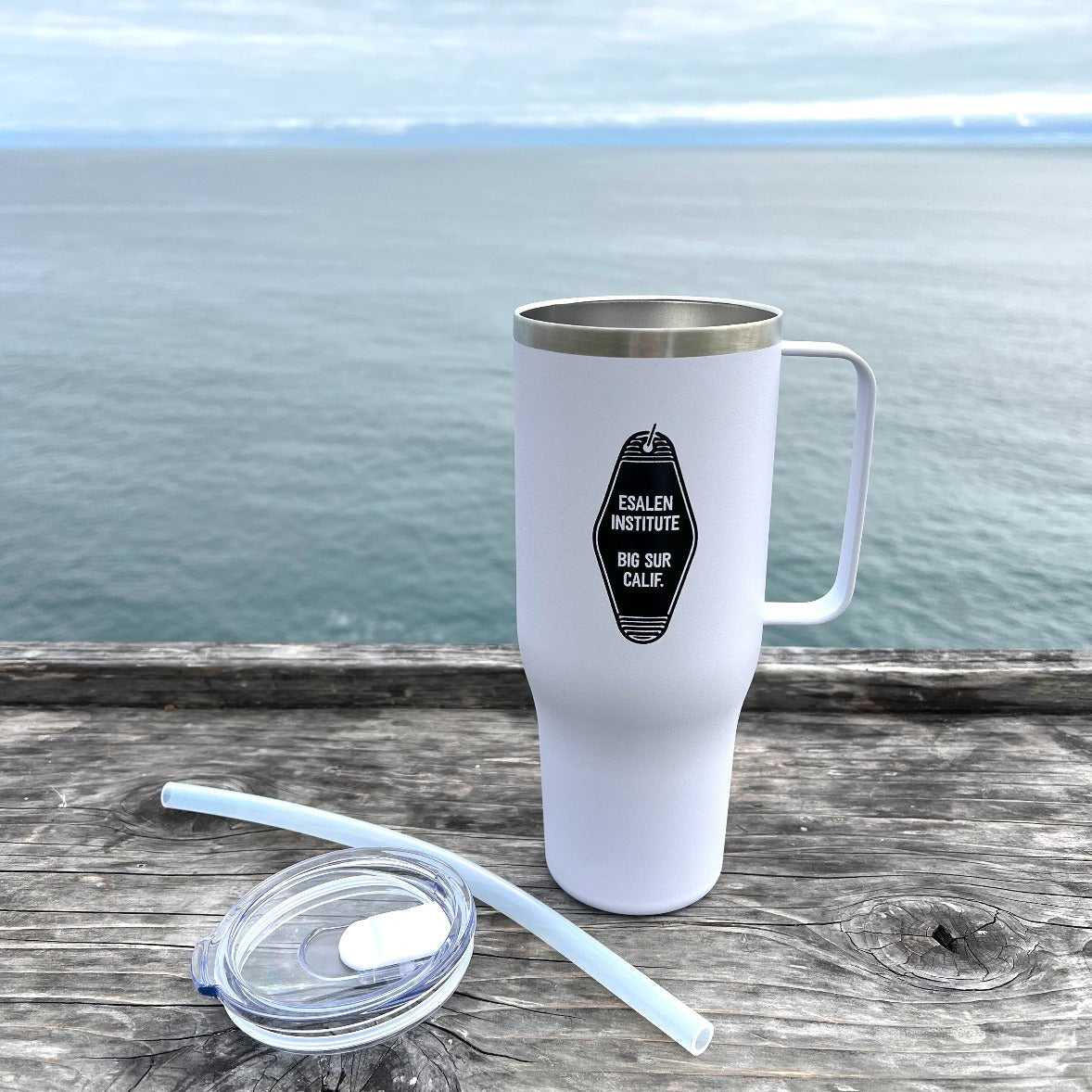 Esalen Room Key Water Bottle in White