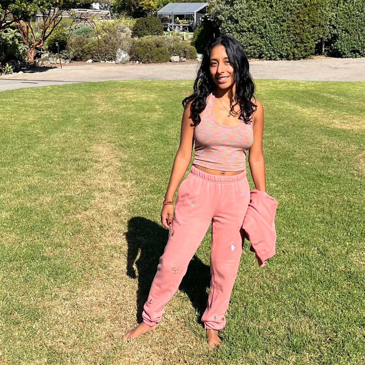 Mini Sprinkle Sweatpant in Clay by Esalen x C.Bonz