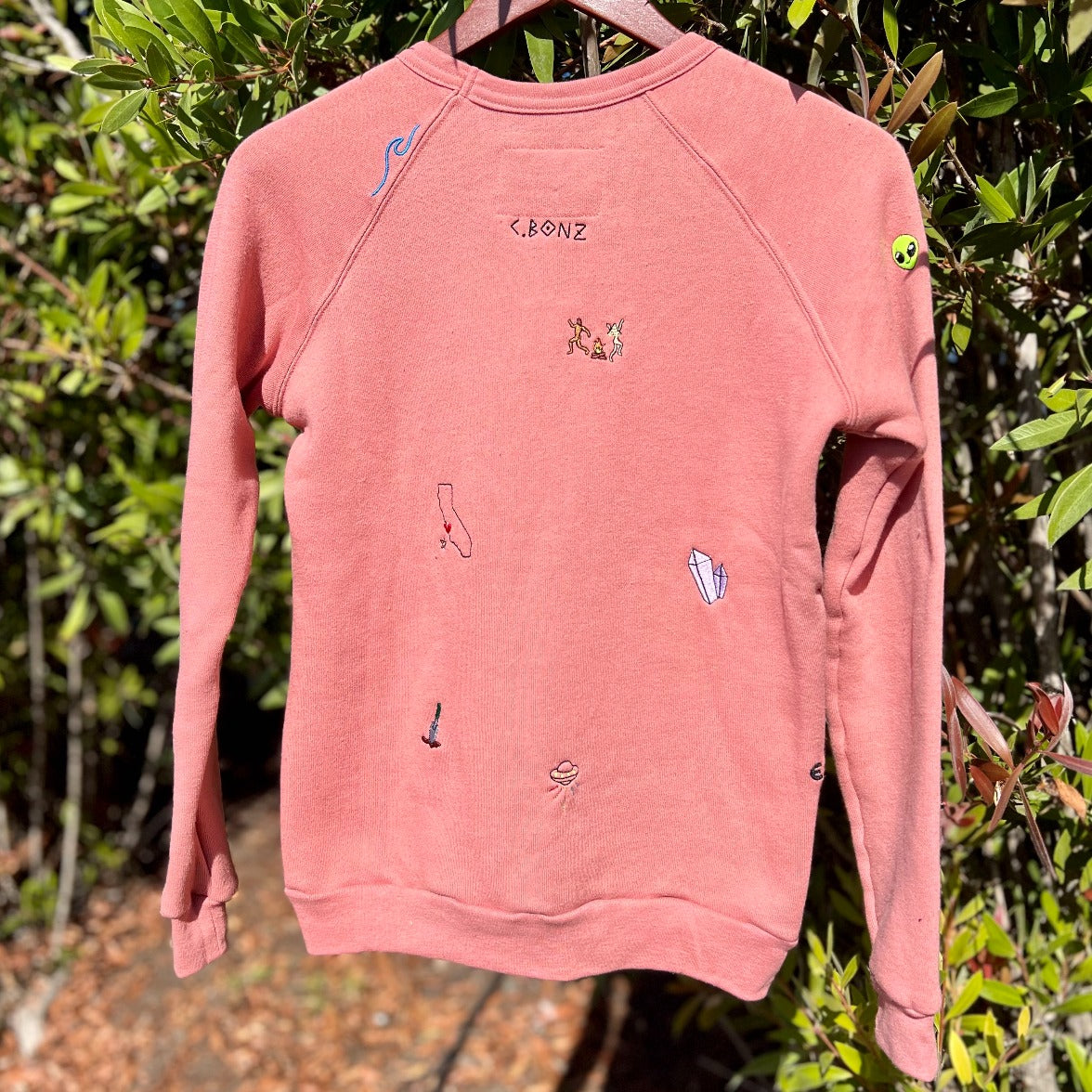 Mini Sprinkle Sweatshirt in Clay by Esalen x C.Bonz