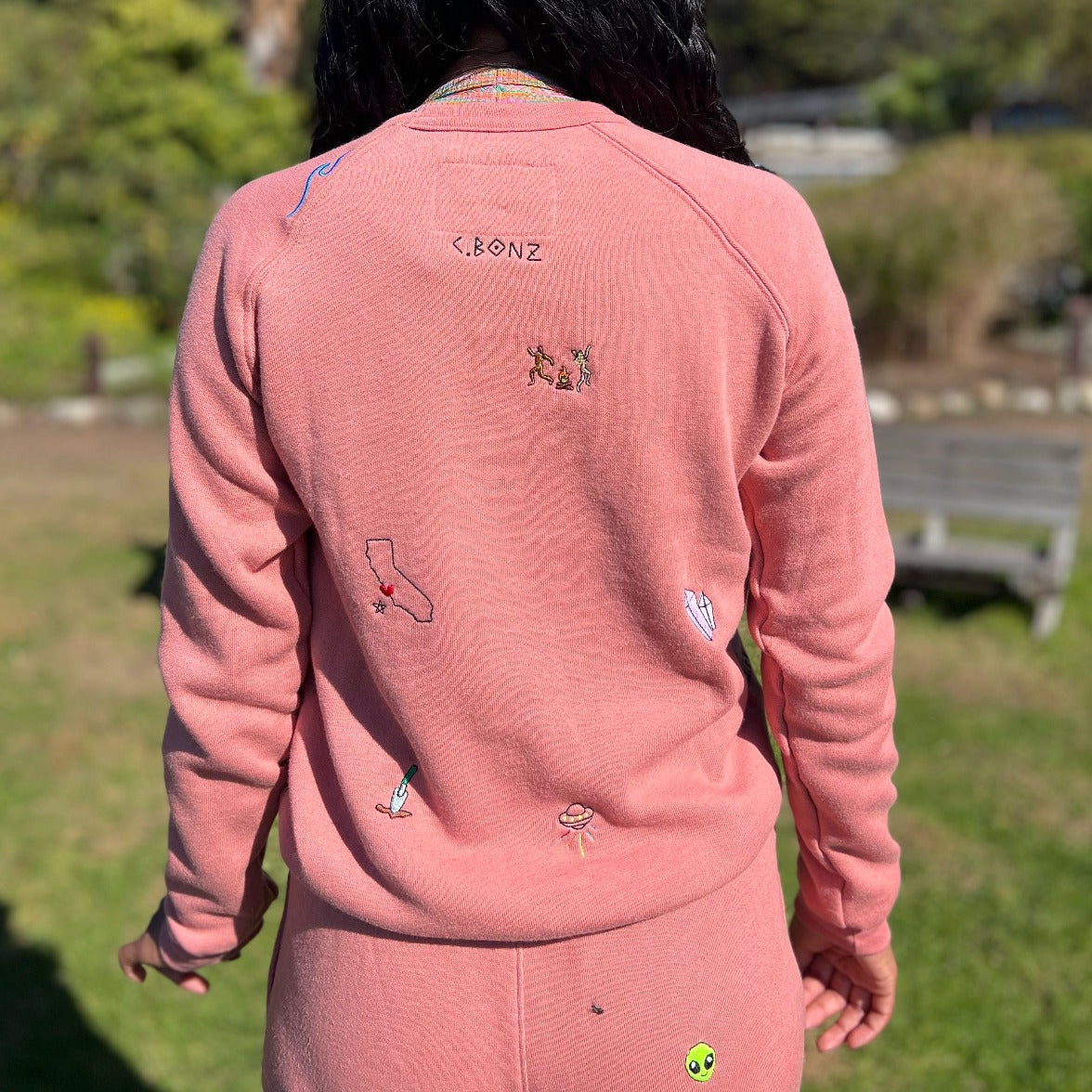 Mini Sprinkle Sweatshirt in Clay by Esalen x C.Bonz
