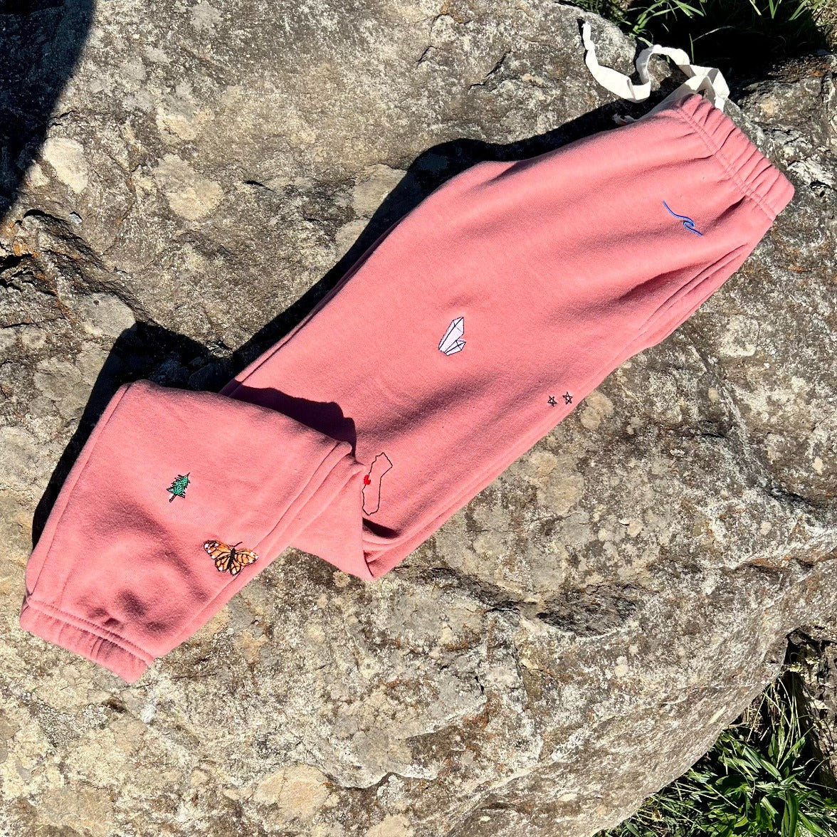 Mini Sprinkle Sweatpant in Clay by Esalen x C.Bonz
