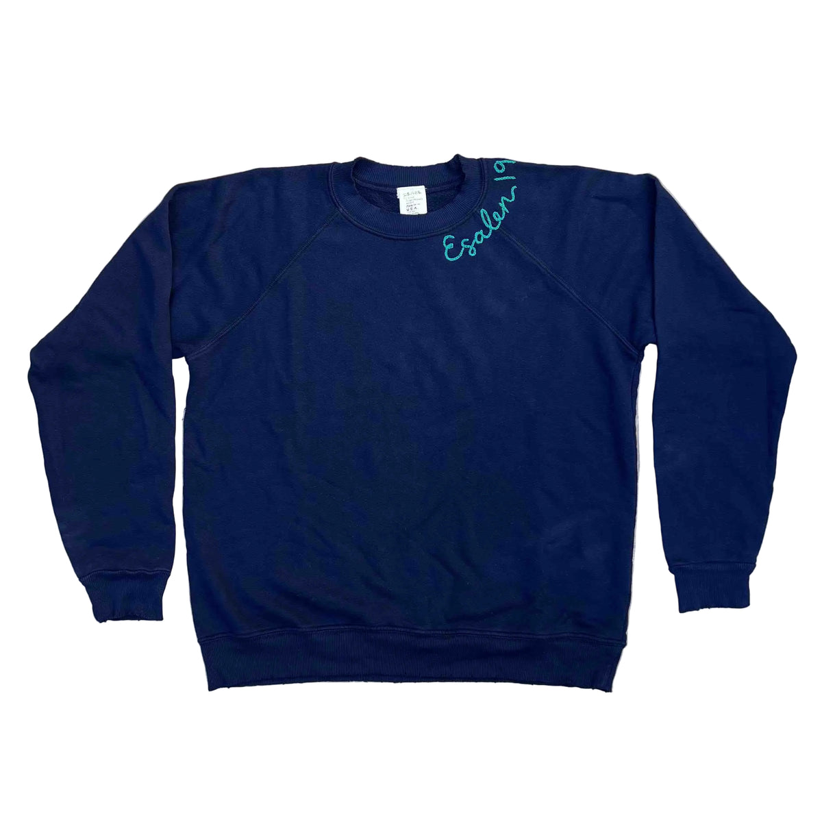 Esalen 1962 Embroidered Sweatshirt in Navy Blue