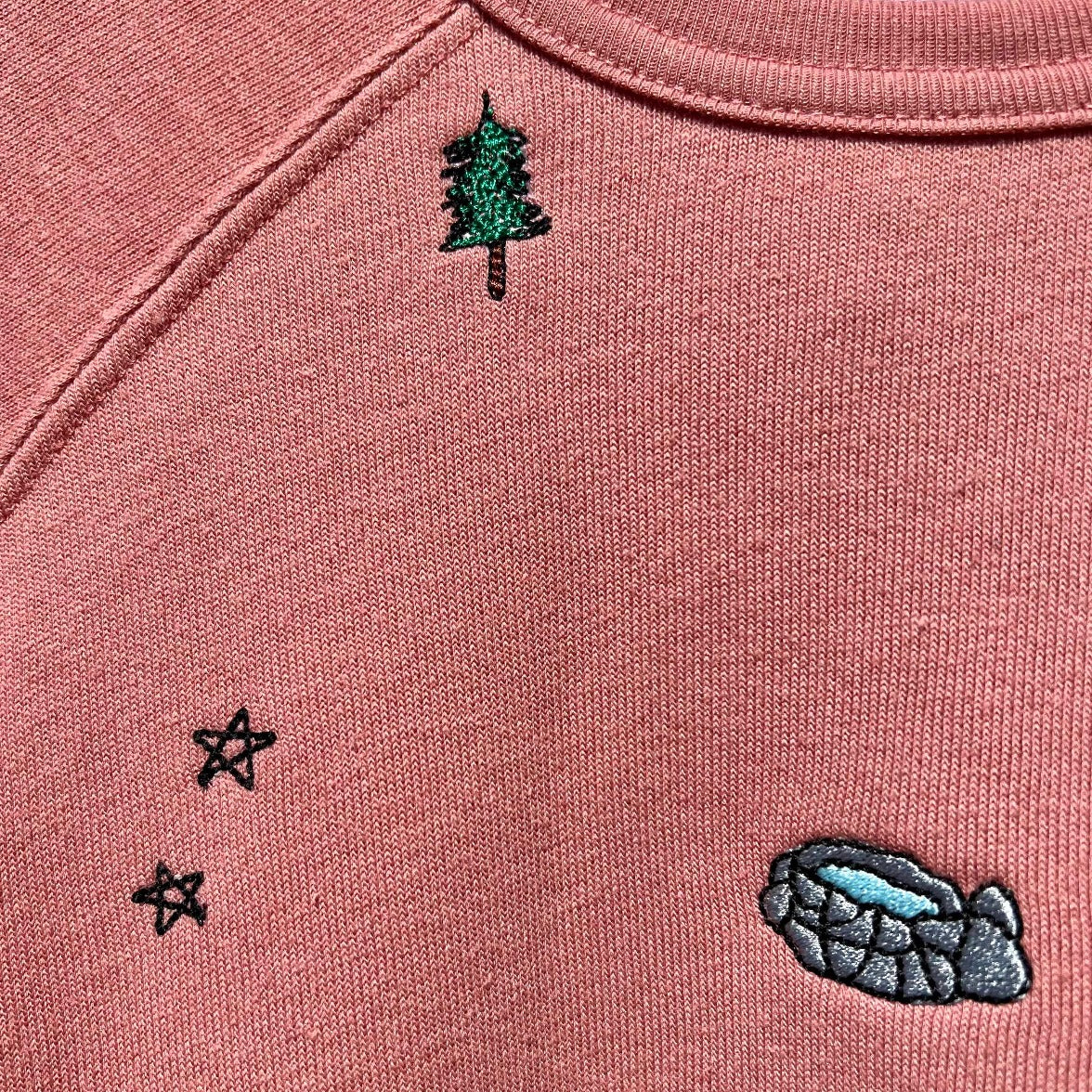 Mini Sprinkle Sweatshirt in Clay by Esalen x C.Bonz