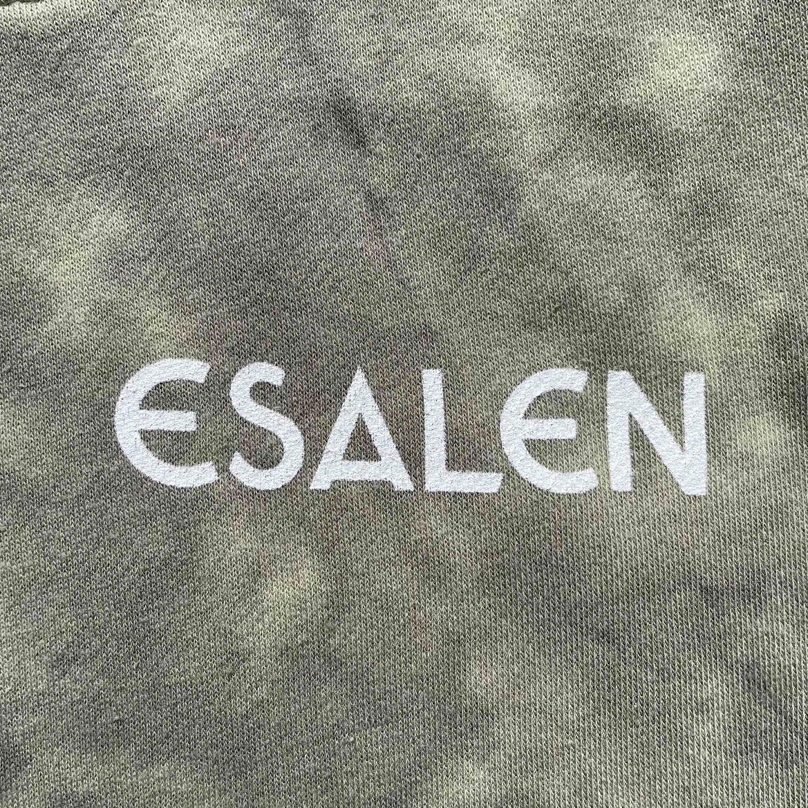 Tie Dye Esalen Logo Classic Sweatpant in Olive
