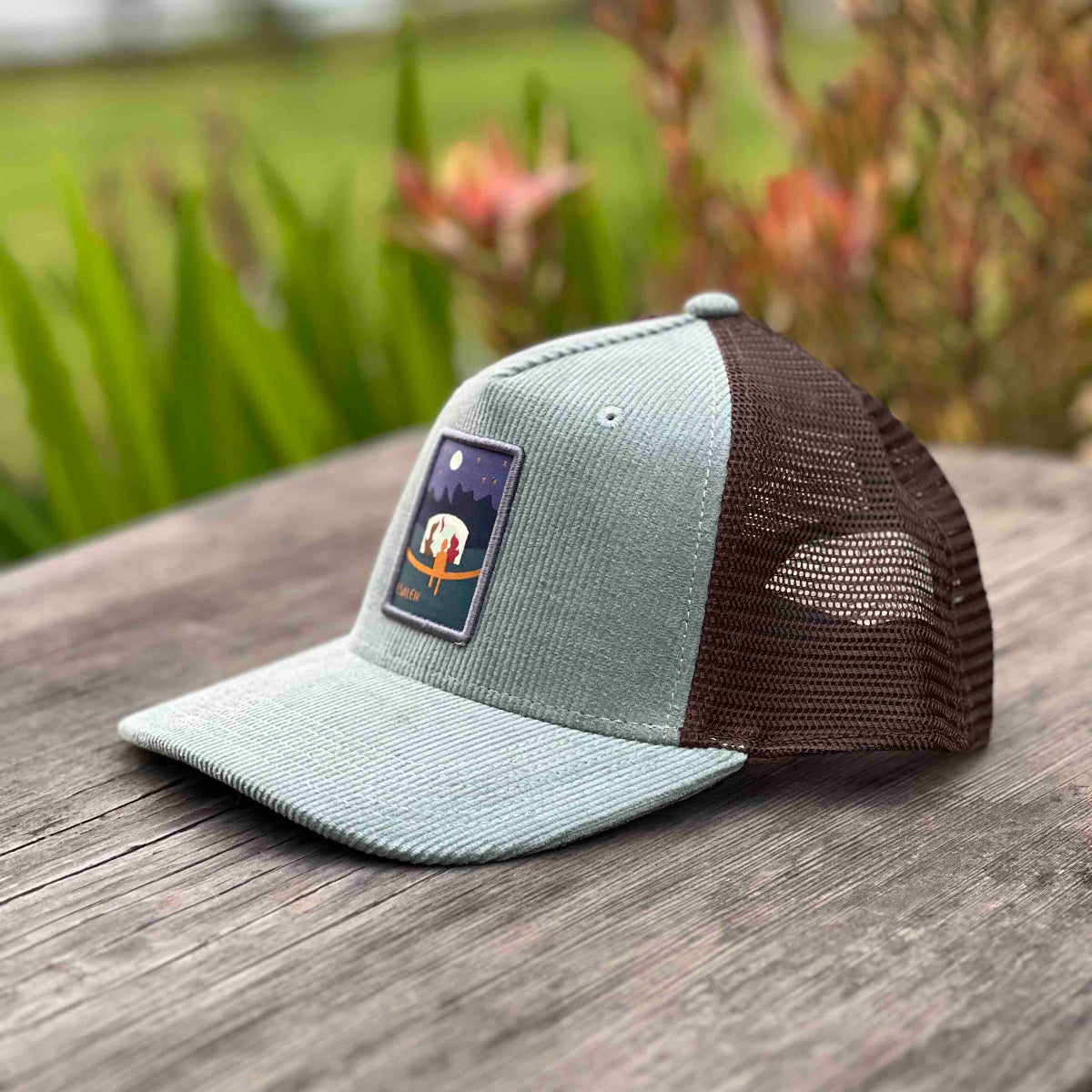 Lodge Campfire Trucker Hat in Sawgrass