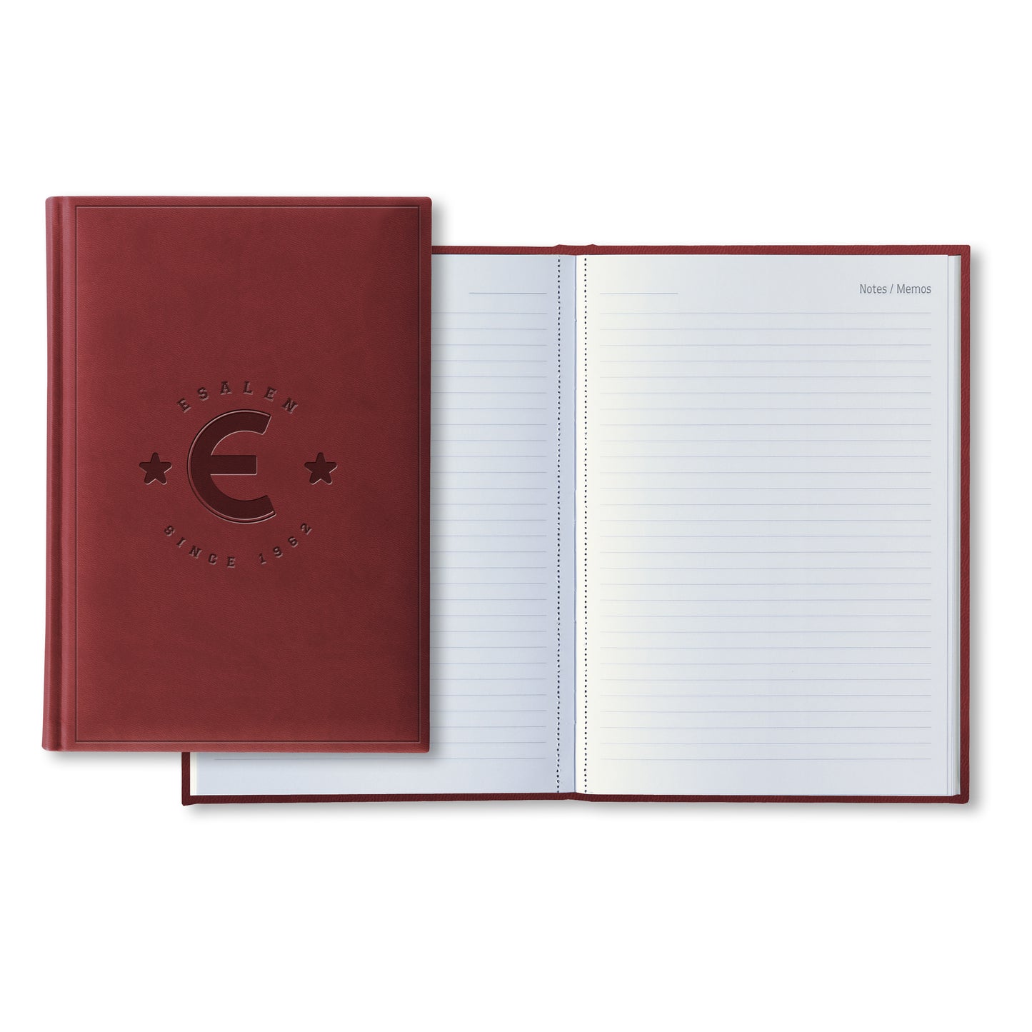 Heritage Esalen Since 1962 Logo Journal in Burgundy