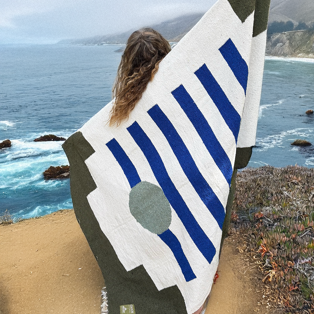 Big Sur Wave Blanket by Esalen x Trek Light – Esalen Bookstore