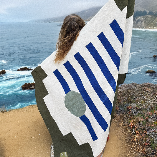Big Sur Wave Blanket by Esalen x Trek Light
