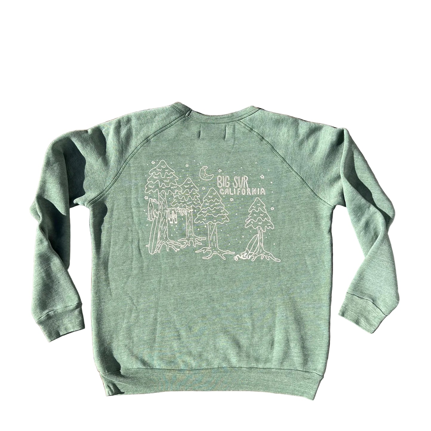 Big Sur Tall Tree Esalen Sweatshirt in Forest Green by Somewhere x Esalen