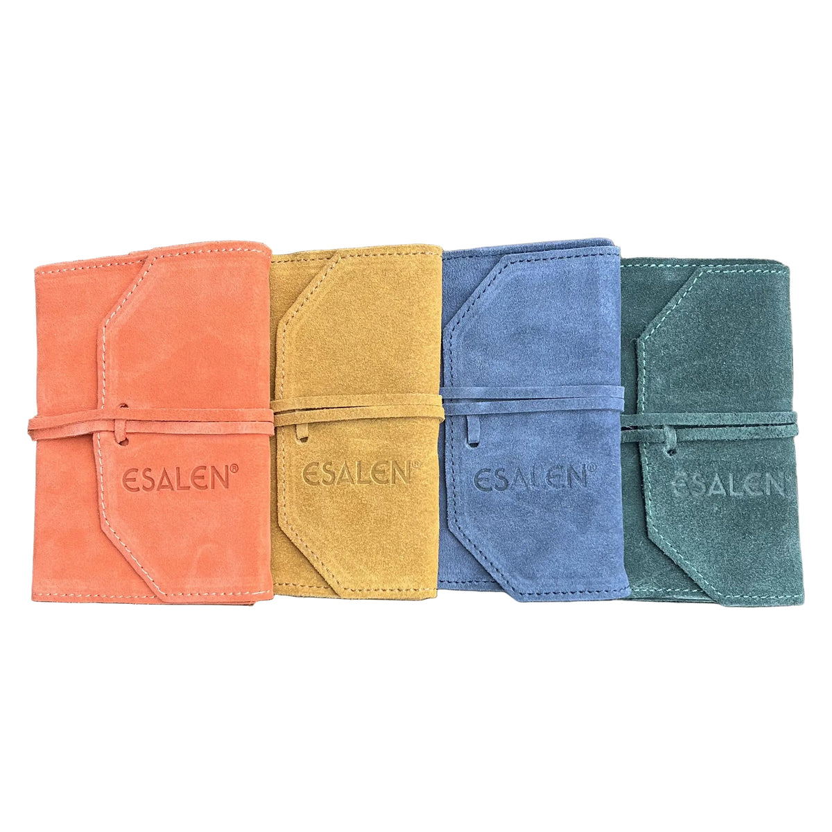 Esalen Logo Suede Tie Journal in Juniper