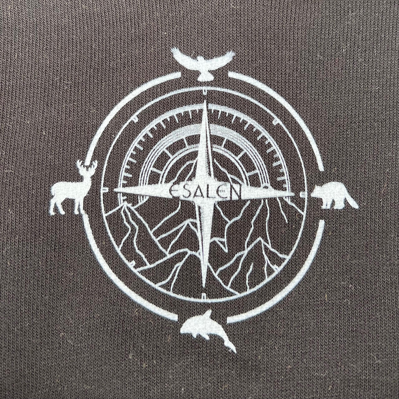 Esalen Toddler Compass Grid Hoodie in Black