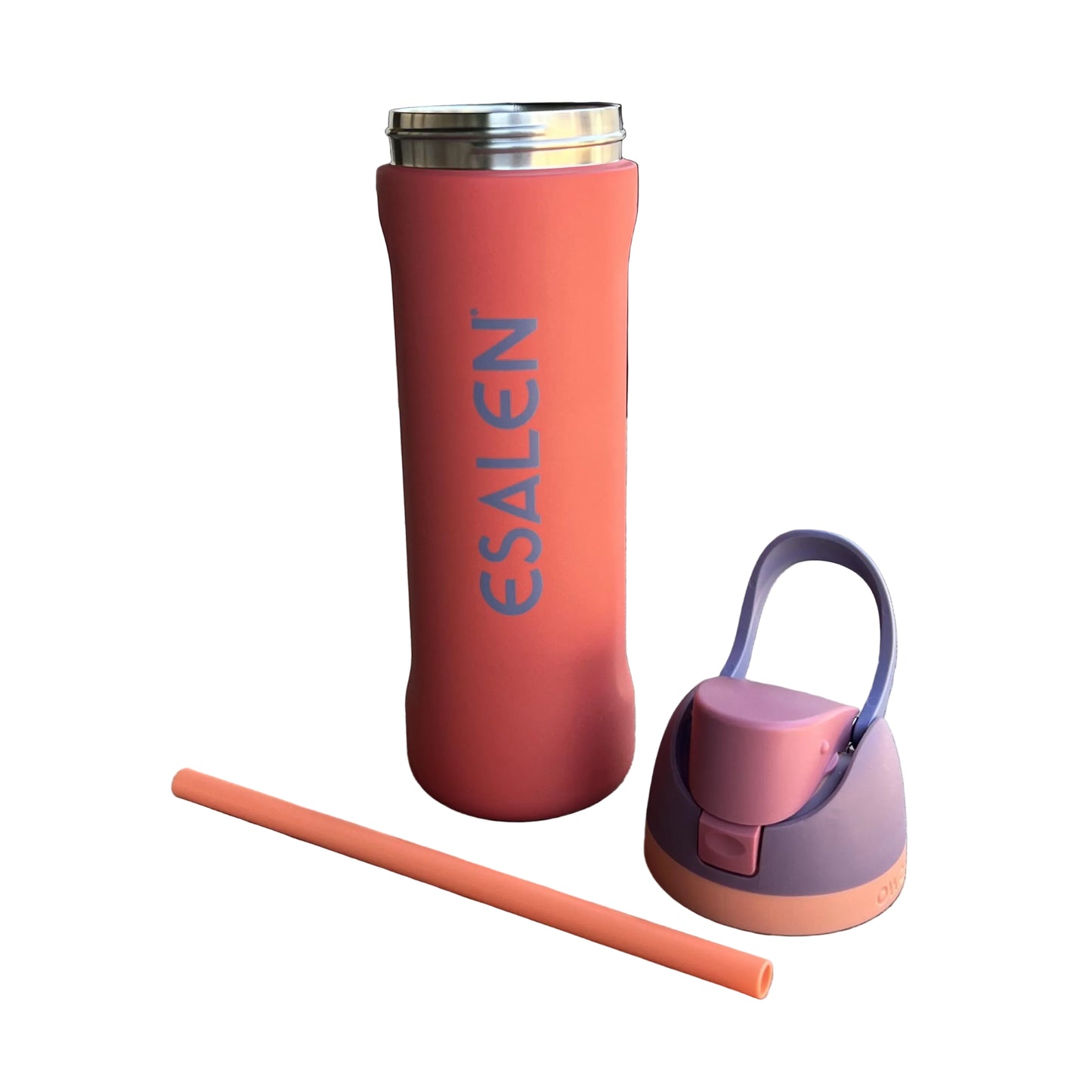 Esalen Classic Logo Owala Freesip Bottle in Terracotta Sunset
