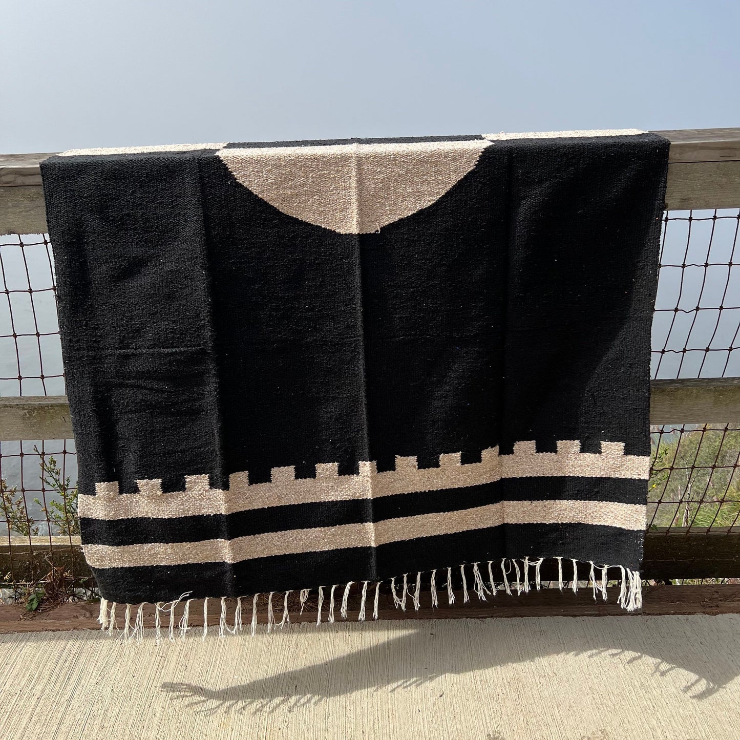 Esalen x Trek Light Gear Divided Sky Blanket in Black & Tan