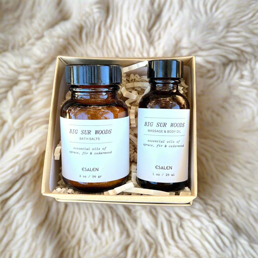 Esalen Bath & Body - Big Sur Woods Bath Salt & Body Oil Gift Set by Esalen
