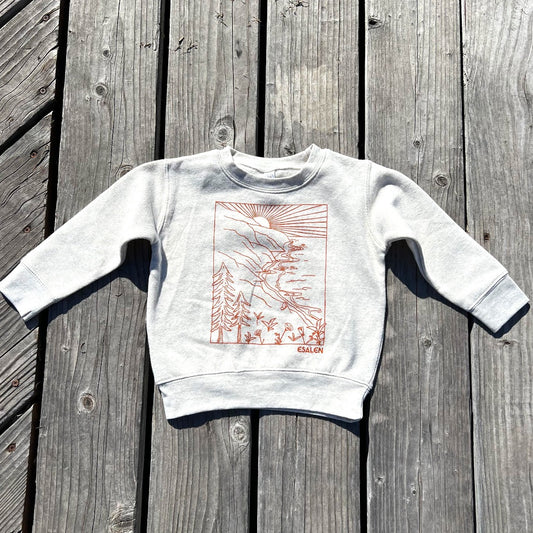 Box Landscape Toddler Sweatshirt in Natural