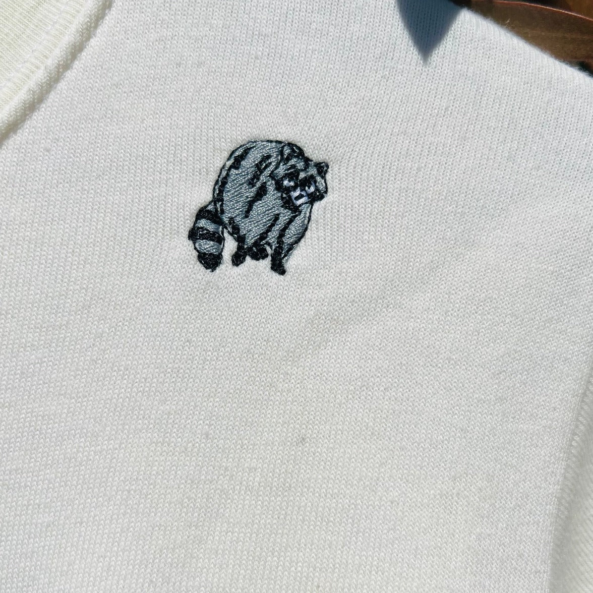 2 Mini Logo Sweatshirt in Cream by Esalen x C.Bonz