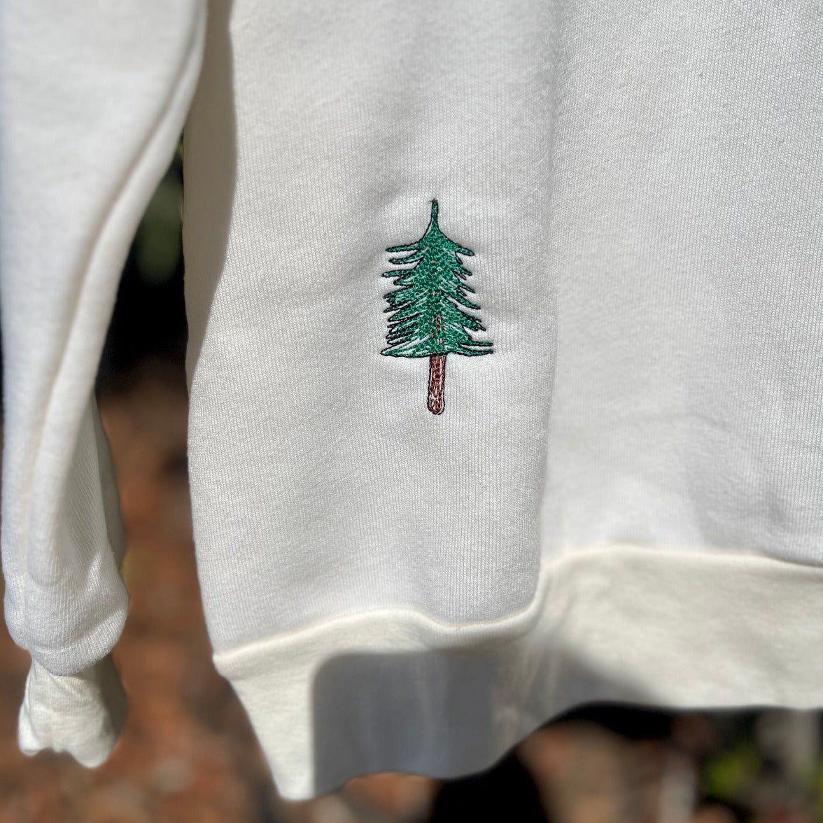 2 Mini Logo Sweatshirt in Cream by Esalen x C.Bonz