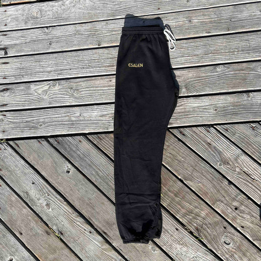 Esalen Logo Embroidered Sweatpant in Black