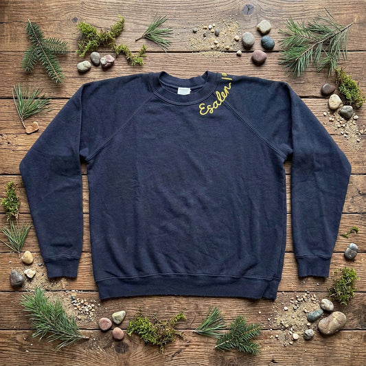 Esalen 1962 Embroidered Sweatshirt in Charcoal Grey