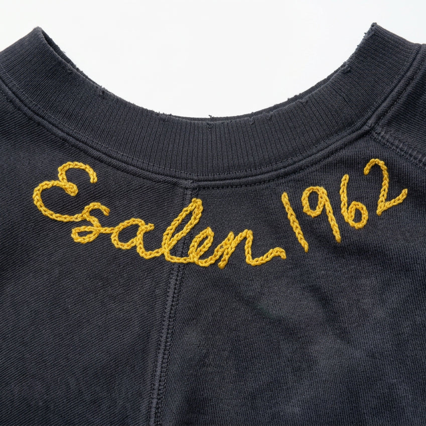Esalen 1962 Embroidered Sweatshirt in Charcoal Grey