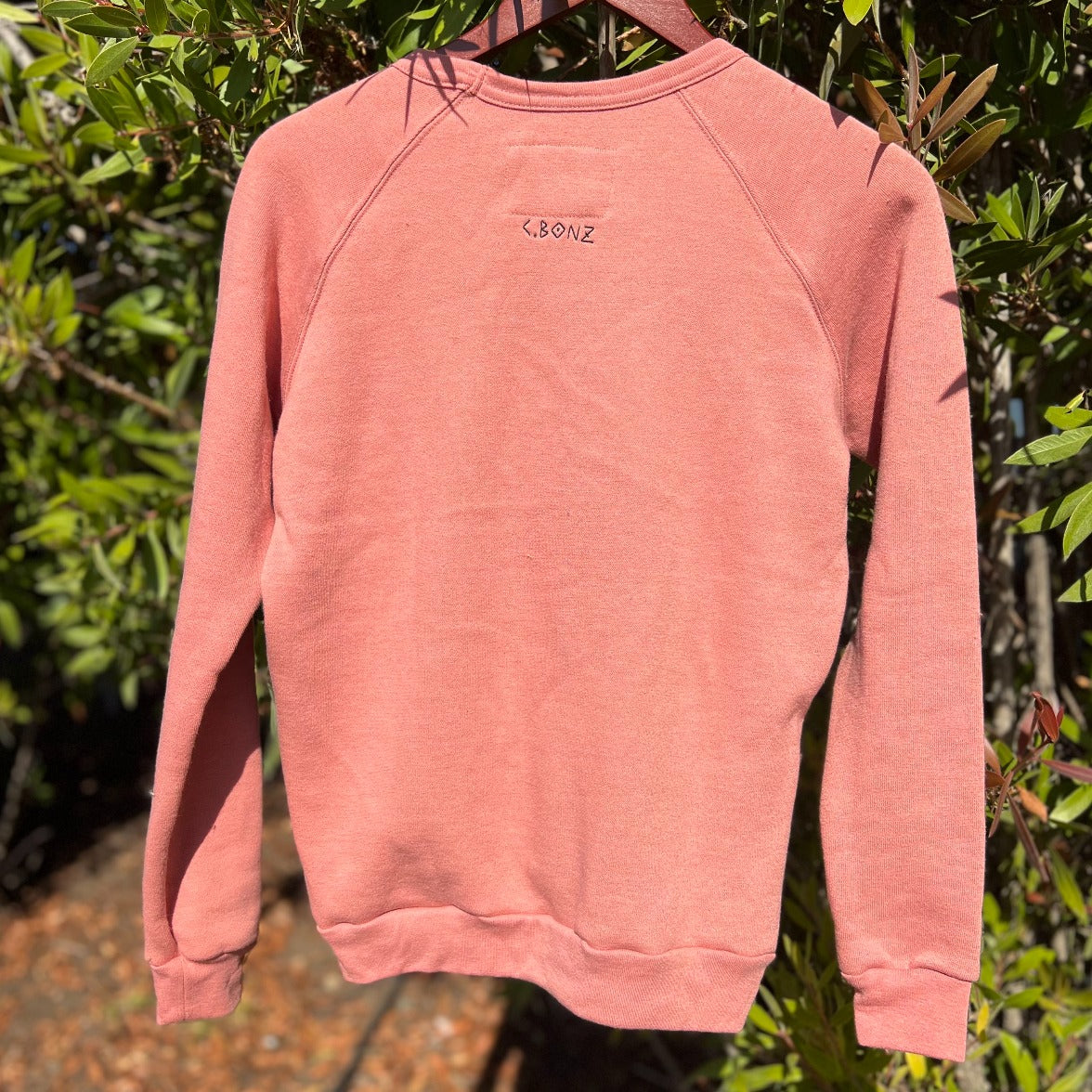 Imagine Dream Transform Circle Sweatshirt in Clay by Esalen x C.Bonz