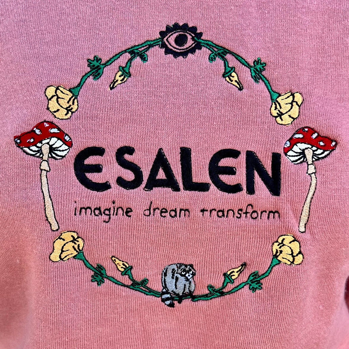 Imagine Dream Transform Circle Sweatshirt in Clay by Esalen x C.Bonz