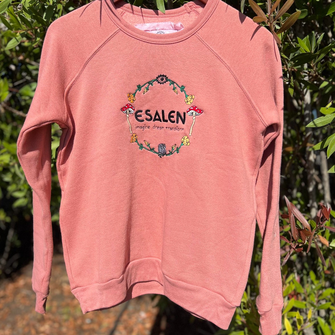 Imagine Dream Transform Circle Sweatshirt in Clay by Esalen x C.Bonz