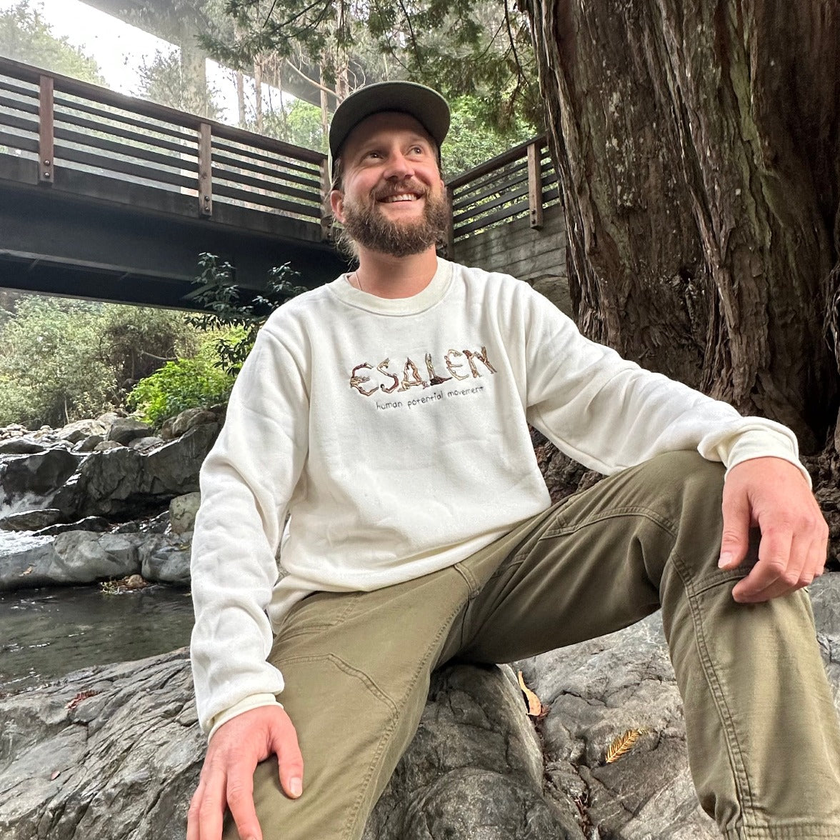 Human Potential Person Sweatshirt in Cream by Esalen x C.Bonz