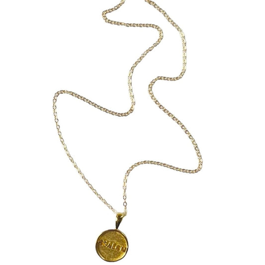 Esalen Accessories - Esalen Charm Necklace in Gold, isolated
