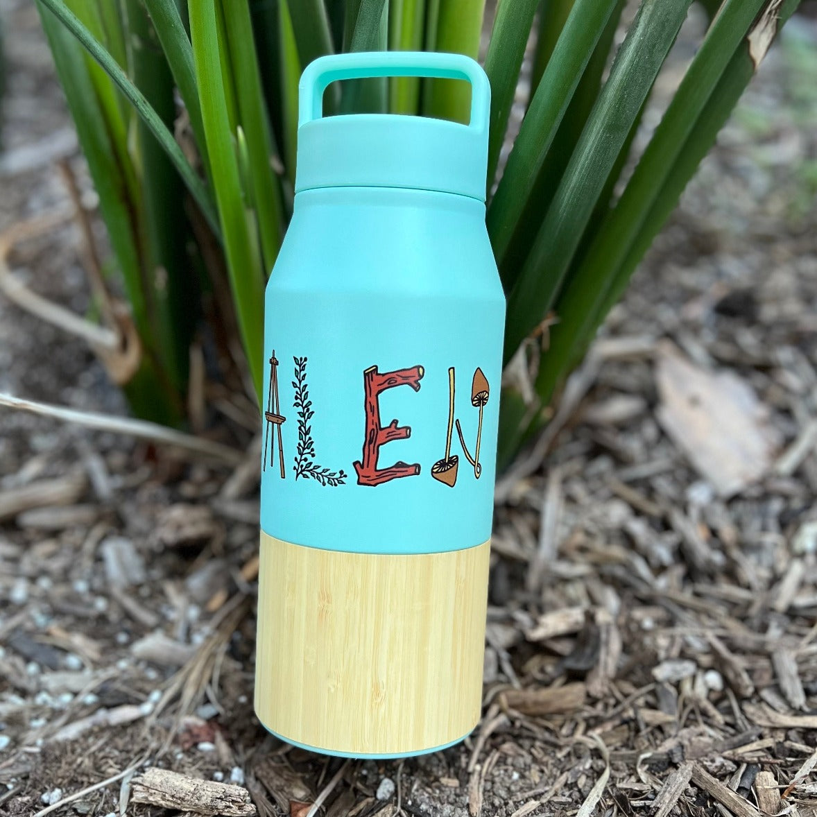 Farm & Garden Esalen Logo Water Bottle