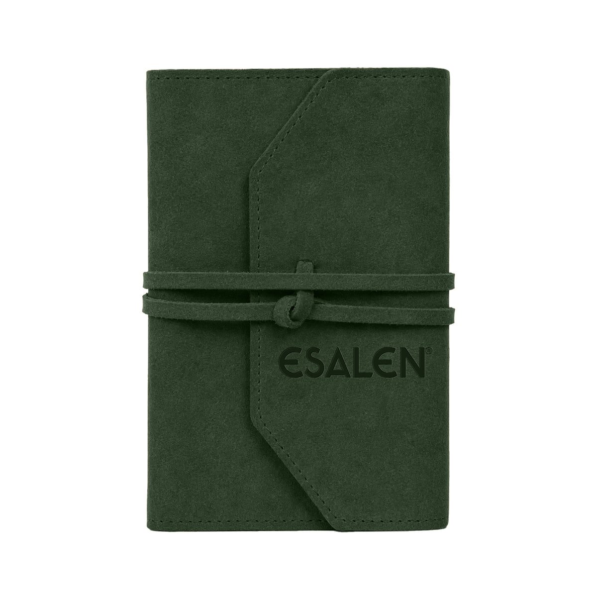 Esalen Logo Suede Tie Journal in Juniper