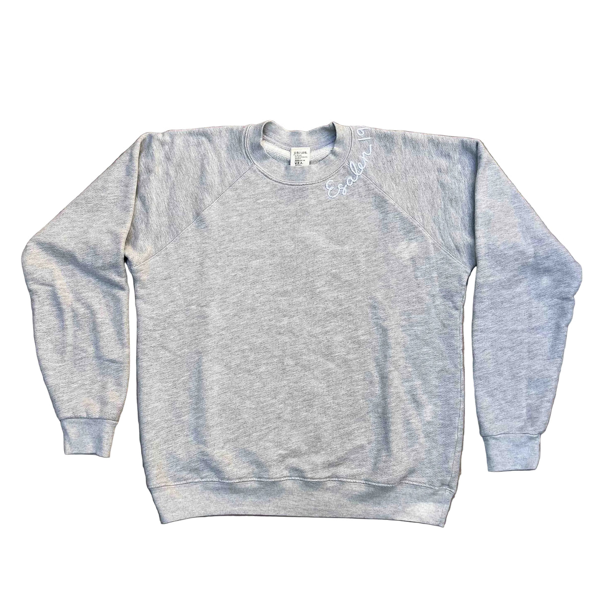 Esalen 1962 Embroidered Sweatshirt in Heather Grey