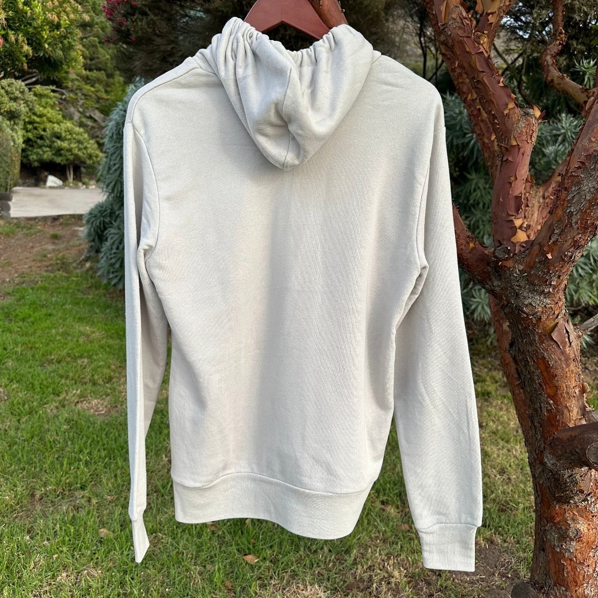 Tarot Card Washed Hoodie in Light Grey
