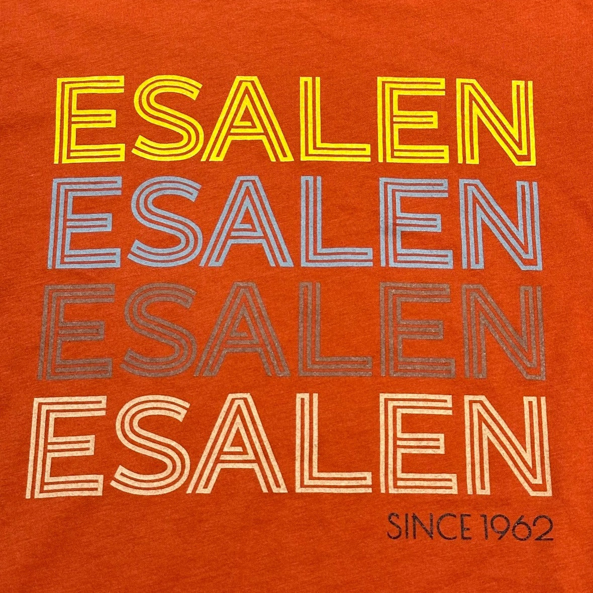 Stacked Esalen Logo Organic T-Shirt in Clay