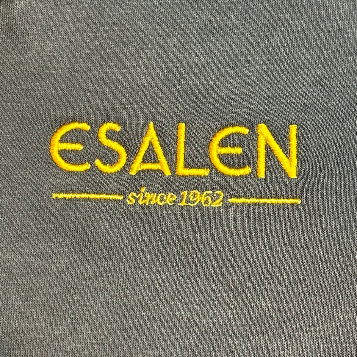 Esalen Since 1962 Embroidered Sweatshirt in Dark Grey