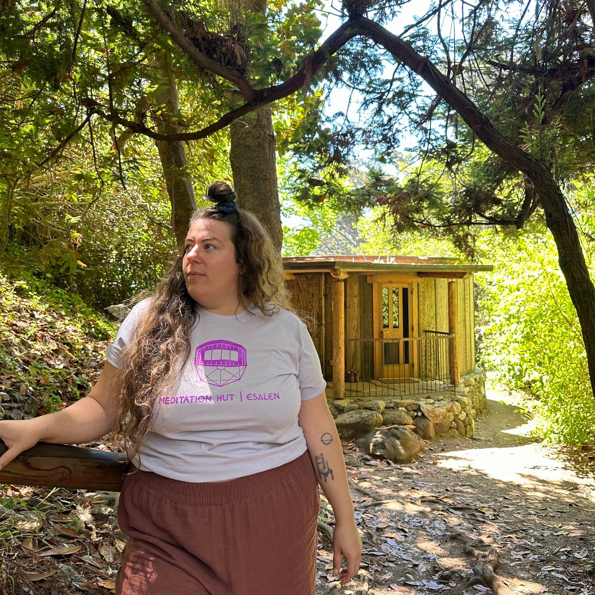 Esalen Meditation Hut T-Shirt in Lilac