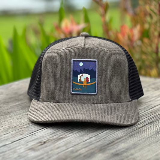 Lodge Campfire Trucker Hat in Dark Grey