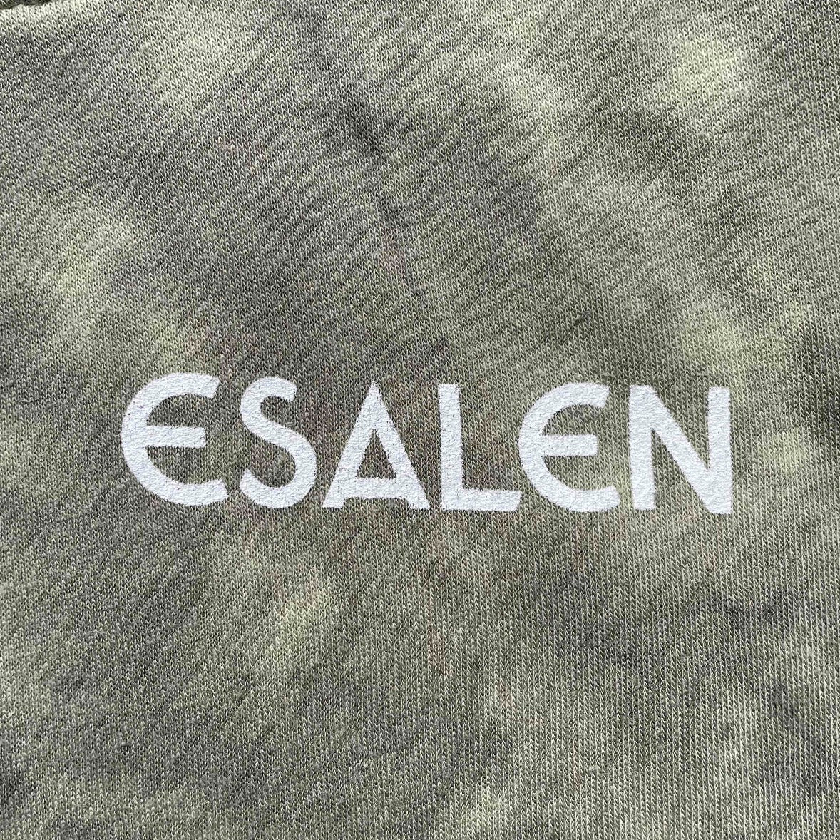 Tie Dye Esalen Logo Sweatshirt in Olive