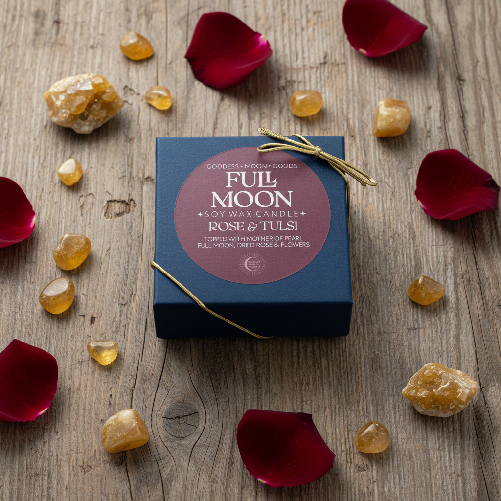Full Moon Candle by Goddess Moon Goods
